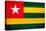 Togo Flag Design with Wood Patterning - Flags of the World Series-Philippe Hugonnard-Stretched Canvas