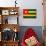Togo Flag Design with Wood Patterning - Flags of the World Series-Philippe Hugonnard-Stretched Canvas displayed on a wall