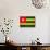 Togo Flag Design with Wood Patterning - Flags of the World Series-Philippe Hugonnard-Stretched Canvas displayed on a wall