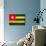 Togo Flag Design with Wood Patterning - Flags of the World Series-Philippe Hugonnard-Art Print displayed on a wall