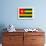 Togo Flag Design with Wood Patterning - Flags of the World Series-Philippe Hugonnard-Framed Art Print displayed on a wall