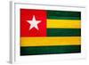 Togo Flag Design with Wood Patterning - Flags of the World Series-Philippe Hugonnard-Framed Art Print