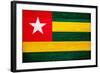 Togo Flag Design with Wood Patterning - Flags of the World Series-Philippe Hugonnard-Framed Art Print