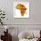 Togo on Actual Map of Africa-michal812-Framed Art Print displayed on a wall