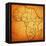 Togo on Actual Map of Africa-michal812-Framed Stretched Canvas