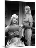 Toi... le venin Blonde by RobertHossein with Marina Vlady and Odile Versois, 1958 (b/w photo)-null-Mounted Photo