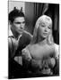 Toi... le venin Blonde by RobertHossein with Robert hossein and Marina Vlady, 1958 (b/w photo)-null-Mounted Photo