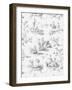 Toile Design in Grey-Baxter Mill Archive-Framed Art Print