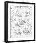 Toile Design in Grey-Baxter Mill Archive-Framed Art Print