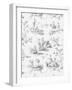 Toile Design in Grey-Baxter Mill Archive-Framed Art Print