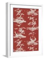 Toile in Crimson-Vision Studio-Framed Art Print