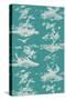 Toile in Turquoise-Vision Studio-Stretched Canvas