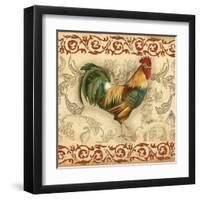 Toile Rooster II-Gregory Gorham-Framed Art Print