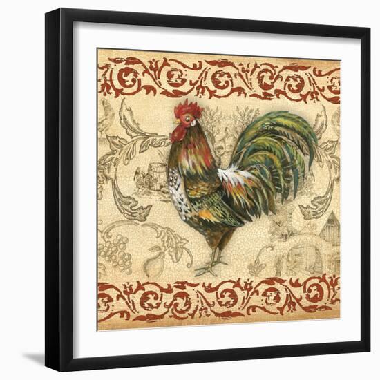 Toile Rooster IV-Gregory Gorham-Framed Photographic Print