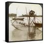 Toiler of the Sea, with His Curious Fishing Net, Bay of Matsushima, Japan, 1904-Underwood & Underwood-Framed Stretched Canvas