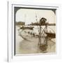 Toiler of the Sea, with His Curious Fishing Net, Bay of Matsushima, Japan, 1904-Underwood & Underwood-Framed Photographic Print