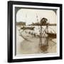 Toiler of the Sea, with His Curious Fishing Net, Bay of Matsushima, Japan, 1904-Underwood & Underwood-Framed Photographic Print