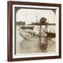 Toiler of the Sea, with His Curious Fishing Net, Bay of Matsushima, Japan, 1904-Underwood & Underwood-Framed Photographic Print