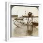 Toiler of the Sea, with His Curious Fishing Net, Bay of Matsushima, Japan, 1904-Underwood & Underwood-Framed Photographic Print