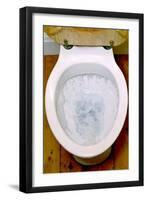 Toilet Being Flushed-Victor De Schwanberg-Framed Premium Photographic Print