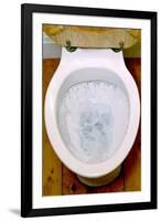 Toilet Being Flushed-Victor De Schwanberg-Framed Photographic Print