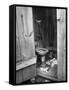 Toilet in Outhouse in Slum Area a Few Blocks from the Capital in Washington, Dc-Carl Mydans-Framed Stretched Canvas