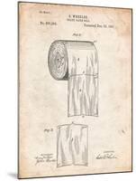 Toilet Paper Patent-Cole Borders-Mounted Art Print