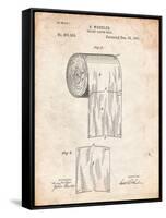 Toilet Paper Patent-Cole Borders-Framed Stretched Canvas