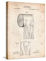 Toilet Paper Patent-Cole Borders-Stretched Canvas
