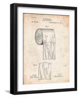 Toilet Paper Patent-Cole Borders-Framed Art Print