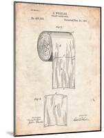 Toilet Paper Patent-Cole Borders-Mounted Art Print