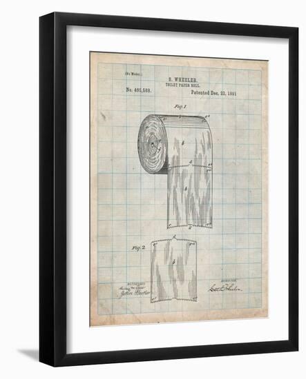 Toilet Paper Patent-Cole Borders-Framed Art Print