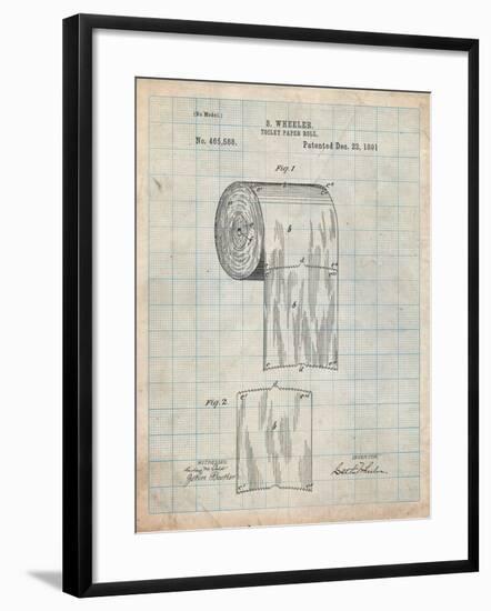 Toilet Paper Patent-Cole Borders-Framed Art Print