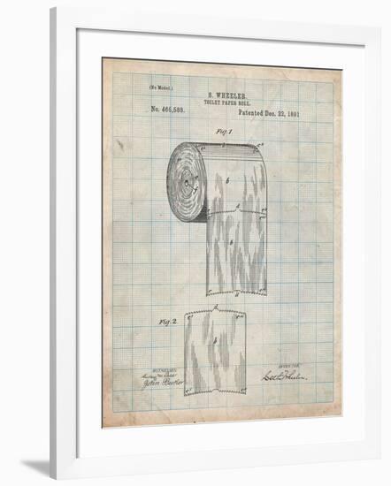 Toilet Paper Patent-Cole Borders-Framed Art Print