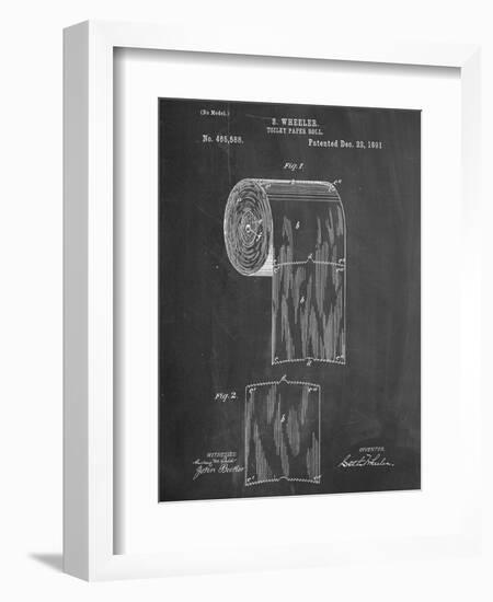 Toilet Paper Patent-null-Framed Art Print