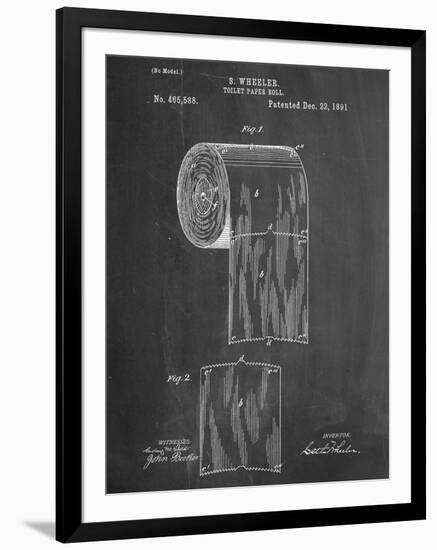 Toilet Paper Patent-null-Framed Art Print