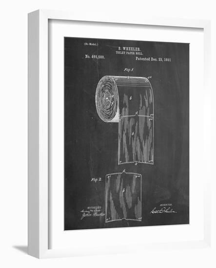 Toilet Paper Patent-null-Framed Art Print