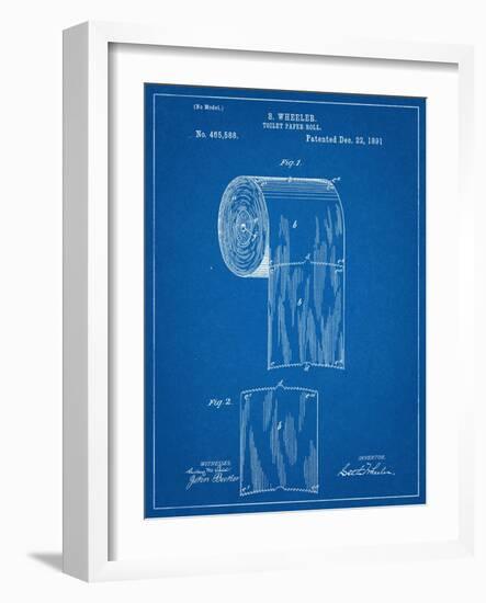 Toilet Paper Patent-null-Framed Art Print