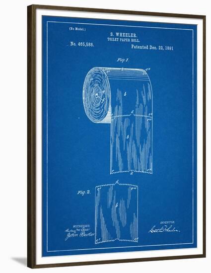 Toilet Paper Patent-null-Framed Premium Giclee Print