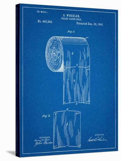 Toilet Paper Patent-null-Stretched Canvas