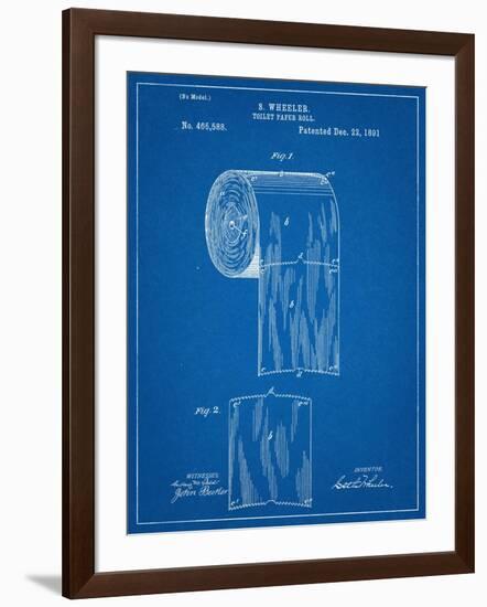 Toilet Paper Patent-null-Framed Art Print