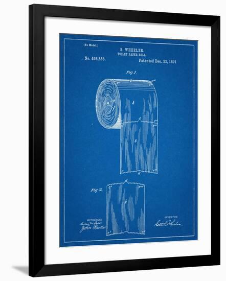 Toilet Paper Patent-null-Framed Art Print