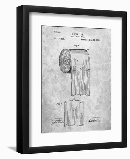 Toilet Paper Patent-Cole Borders-Framed Art Print