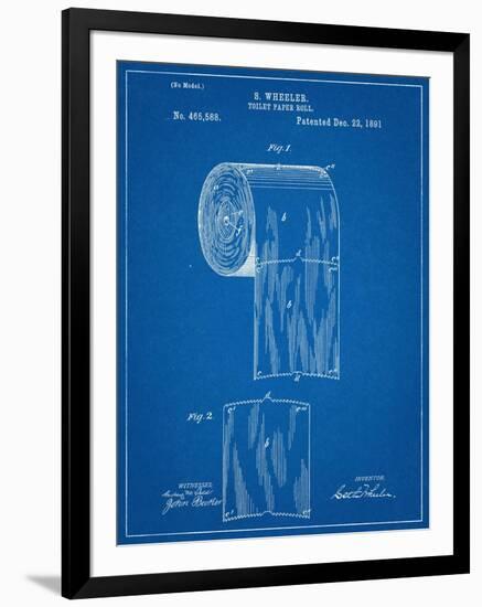 Toilet Paper Patent-null-Framed Art Print