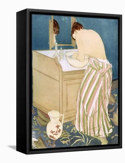 Toilette, 1891-Mary Cassatt-Framed Stretched Canvas