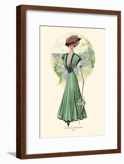 Toilette de Demi-Saison: Holiday in Lime-null-Framed Art Print