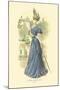 Toilette de Demi-Saison: Lady in Blue-null-Mounted Art Print