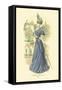 Toilette de Demi-Saison: Lady in Blue-null-Framed Stretched Canvas