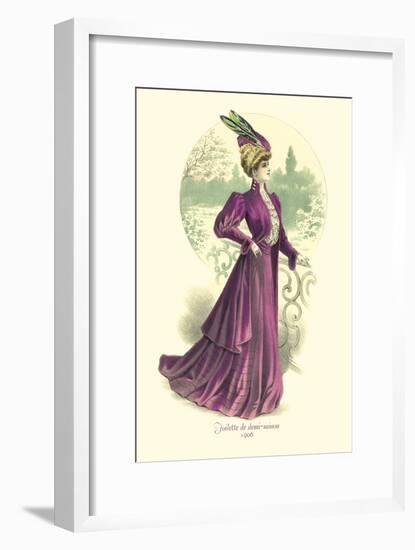 Toilette de Demi-Saison: Violet-null-Framed Art Print