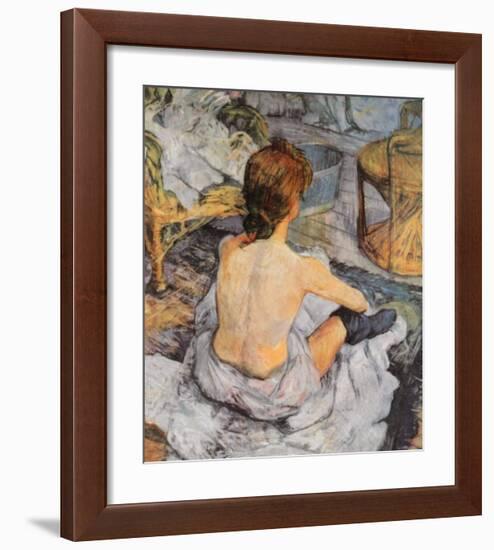 Toilette-Henri de Toulouse-Lautrec-Framed Art Print